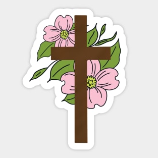 Easter Cross Sticker